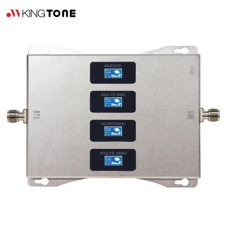 Kingtone Wholesale 2G 3G 4G Mobile Signal Booster Dual/Triple/Quad Band 800 1800 2100 2600mhz Cell Phone Repeater/Amplifier